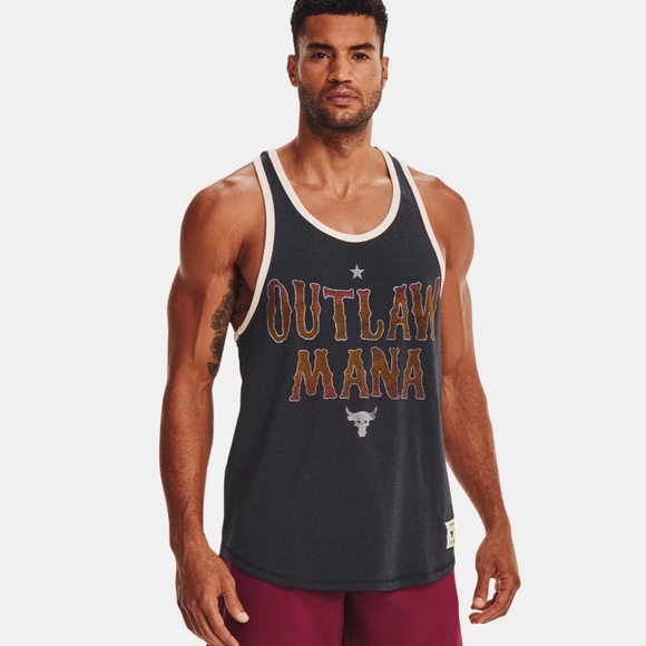 Mens Under Armour UA Project Rock Outlaw Tank Top Size Large - New - Picture 8 of 9